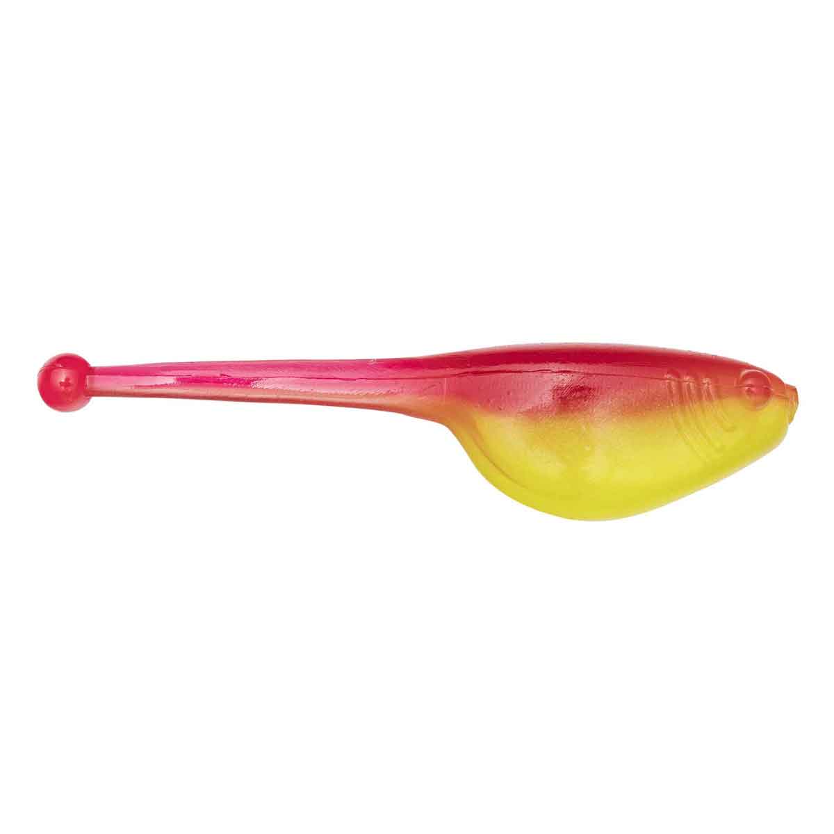 Mr. Crappie Shadpole Glow_Red/Chartreuse Sparkle Glow*
