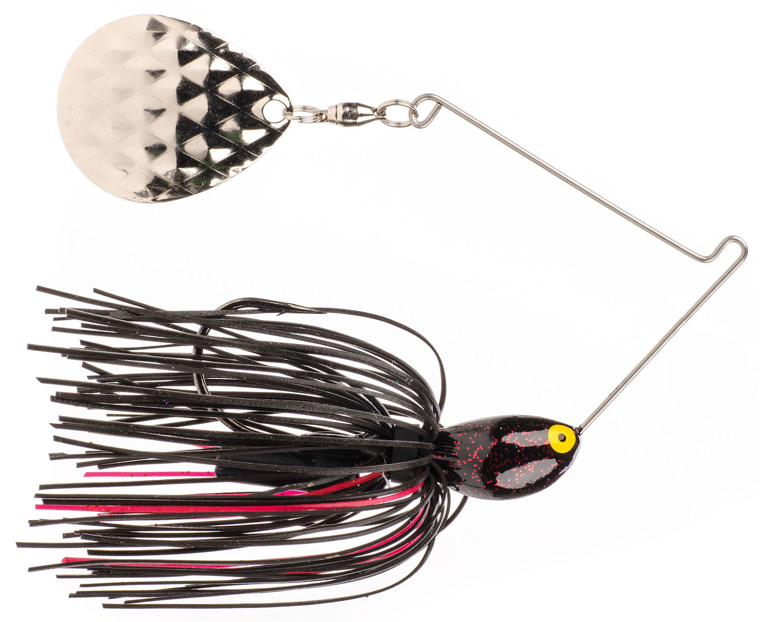 Rattlin Midnight Special Spinnerbait_Black/Red - Silver