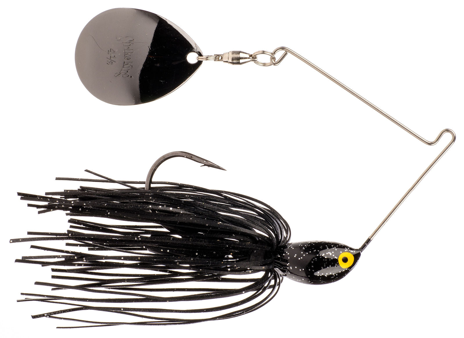 Rattlin Midnight Special Spinnerbait_Blk Silver Diamond Dust - Black Nickel