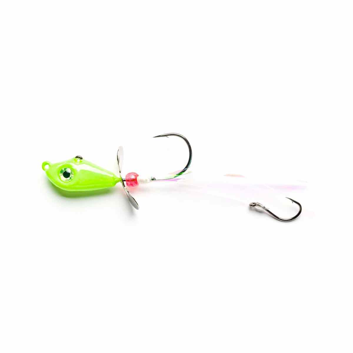 Walleye Death Spinner_Limetreuse