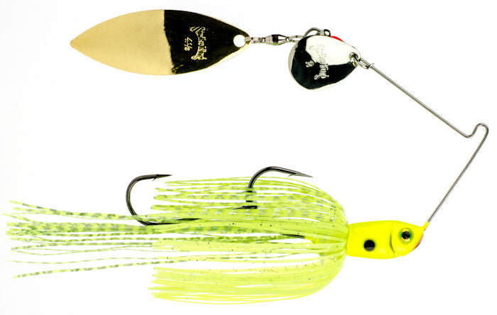 Premier Plus Colorado/Willow Spinnerbait_Super Chartreuse - Silver/Gold