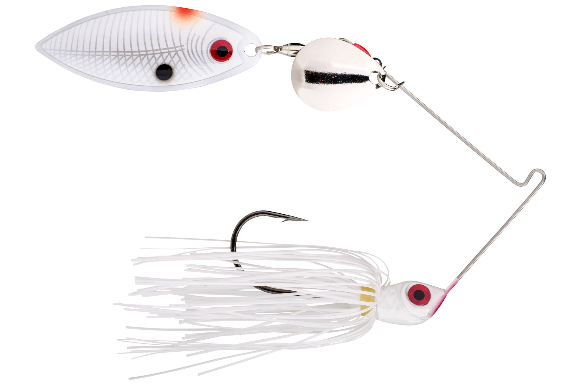 Red Eyed Special Spinnerbait_White