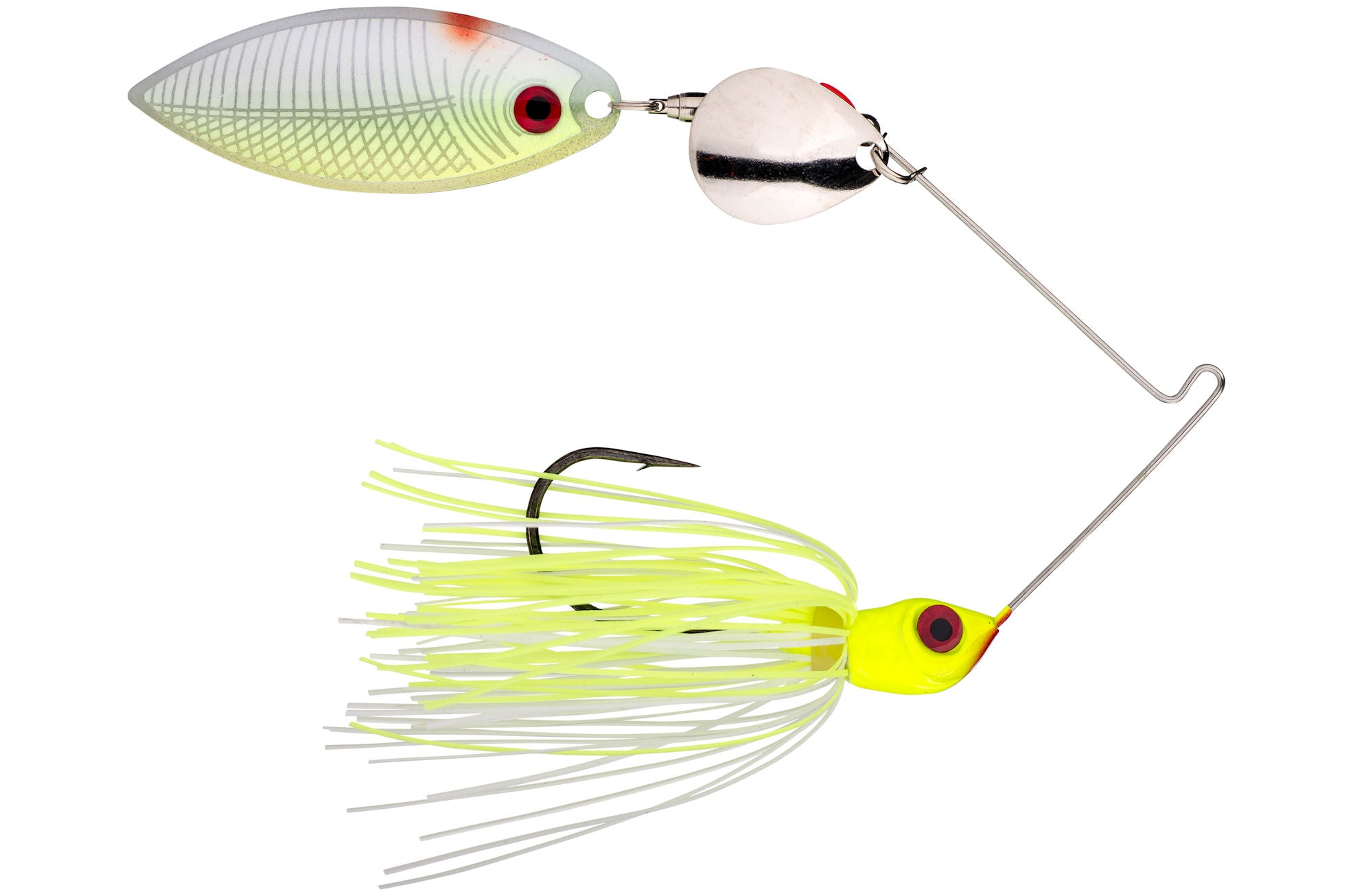 Red Eyed Special Spinnerbait_Chartreuse/White