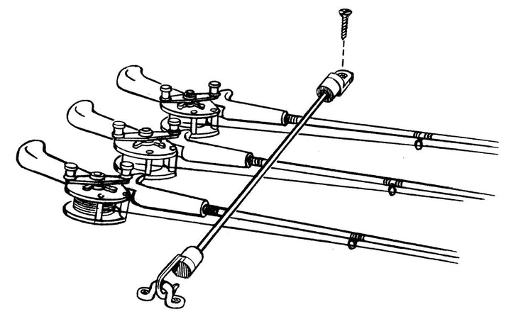 T-H Marine Rod Tamer Deck Mount Rod Strap
