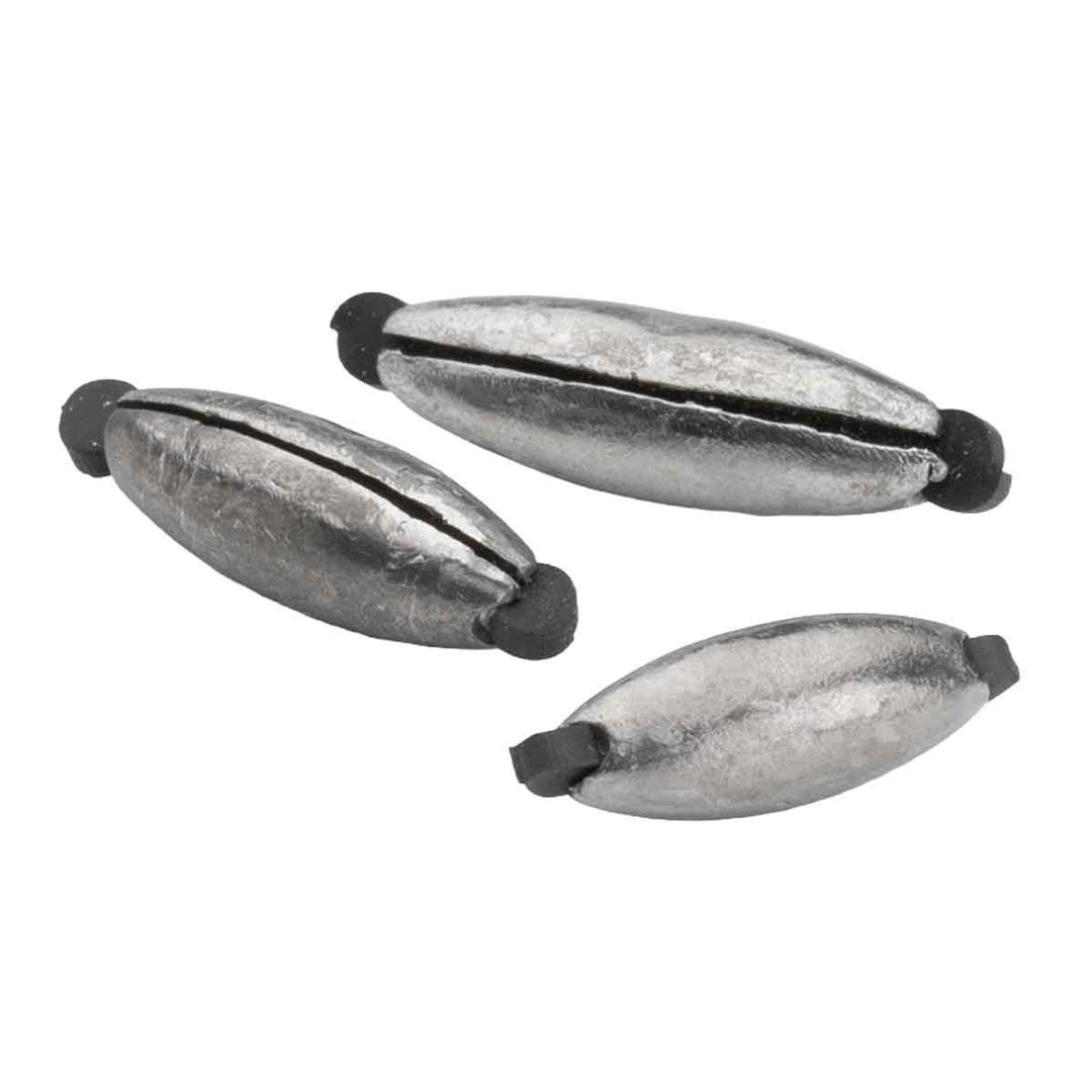Bullet Weights Rubber Grip Sinker with non-slip design for secure line attachment in freshwater and saltwater fishing