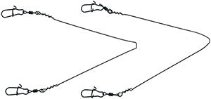 Shane's Baits Umbrella Rig Replacement Arms_Upper - No Blades