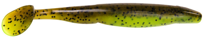 KVD Swim'n Caffeine Shad_Green Pumpkin Chartreuse Belly*