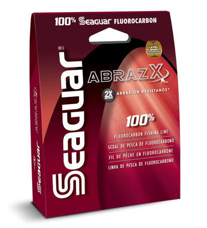 Seaguar AbrazX Freshwater Fluorocarbon Line, .011, 12 lb, 1000 yards, Clear