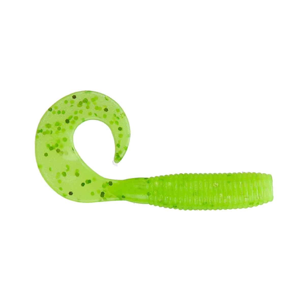 Single Tail Grub_Chartreuse Chartreuse Flake*