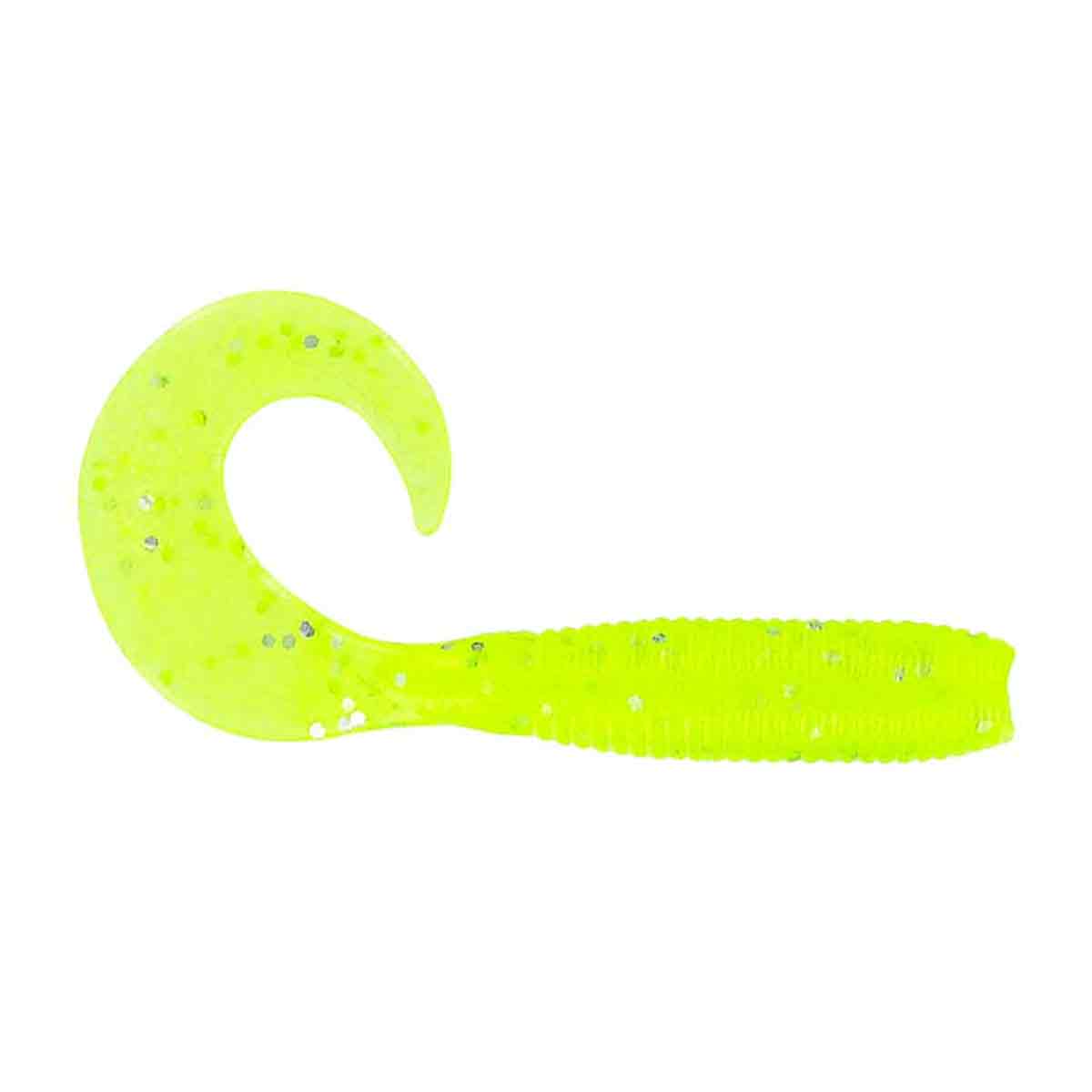 Single Tail Grub_Chartreuse - Silver