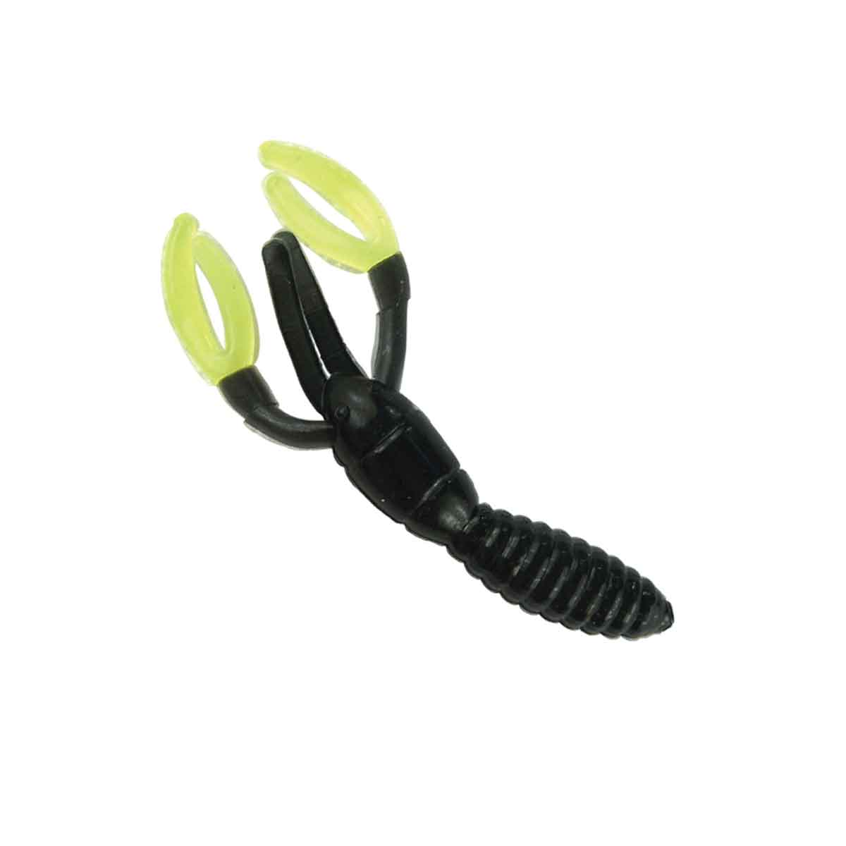 Crappie Craw_Black Chartreuse