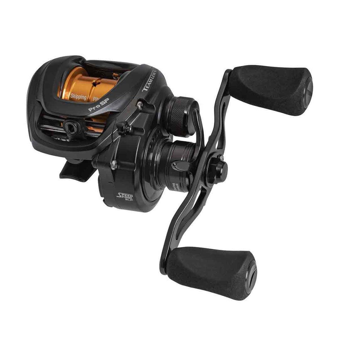 Team Lew's Pro SP Skipping and Pitching SLP – low profile baitcaster with 10 bearings and adjustable braking system