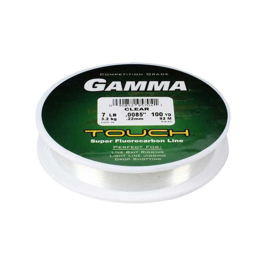 Gamma Touch Fluorocarbon fishing line with ultra-low stretch and high sensitivity