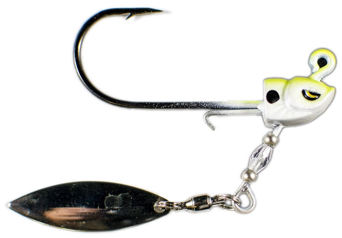 Tungsten Trokar Thunder Spin_Chartreuse White