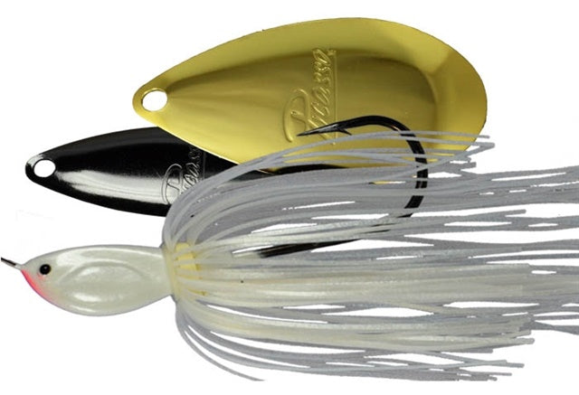 W/I Inviz-Wire Spinnerbait_White Pearl - Nickel/Gold