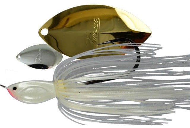 Thunder Willow Spinnerbait_White Pearl - Nickel/Gold*