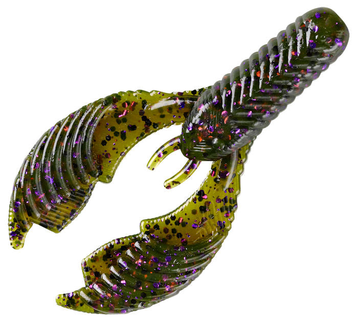 Craw Chunk_Green Pumpkin Purple Flake