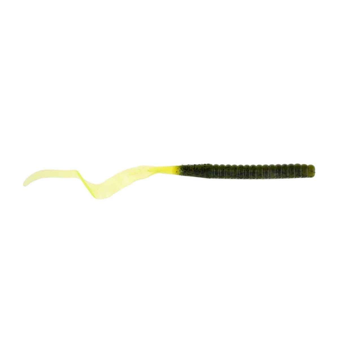 10" Power Worm_Green Pumpkin/Chartreuse