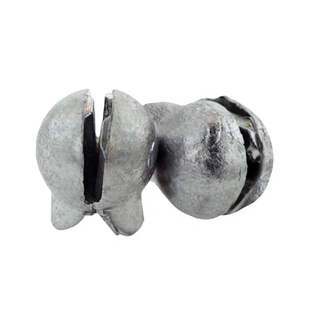 Removable Split Shot fishing weights close-up