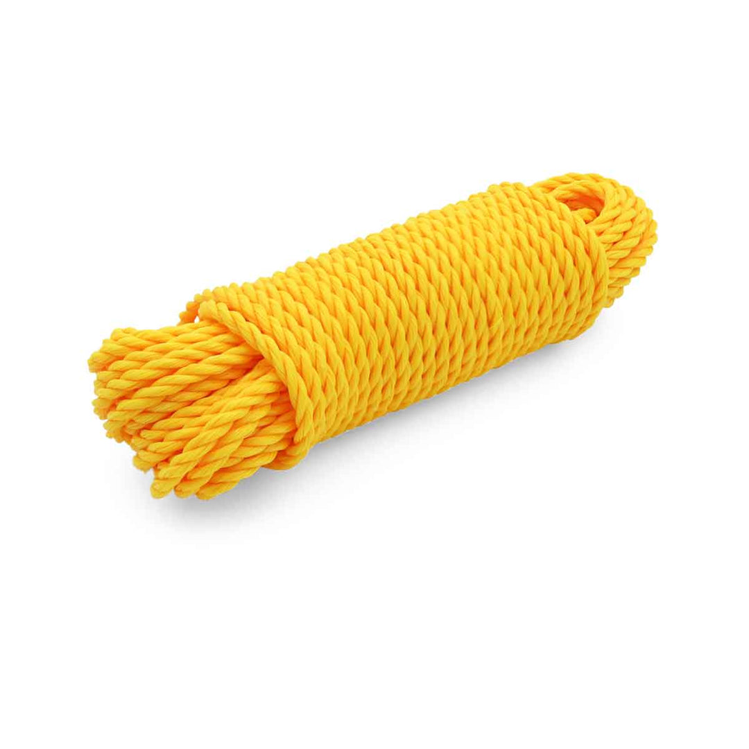 Coghlan’s 6mm Utility Rope coil with high-visibility yellow color