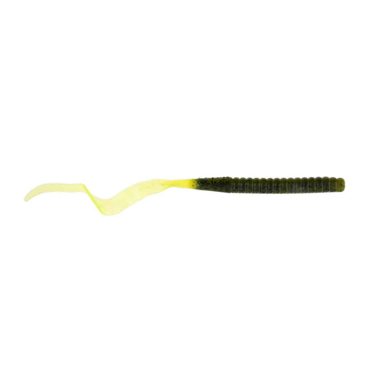 8.5" Power Worm_Green Pumpkin Chartreuse*