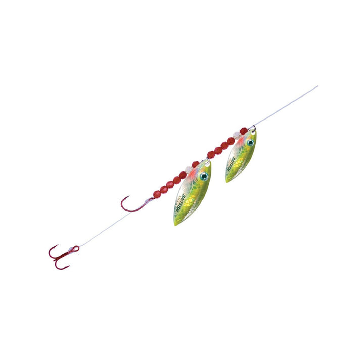 Angler trolling clear water with Northland Willow Crawler Hauler