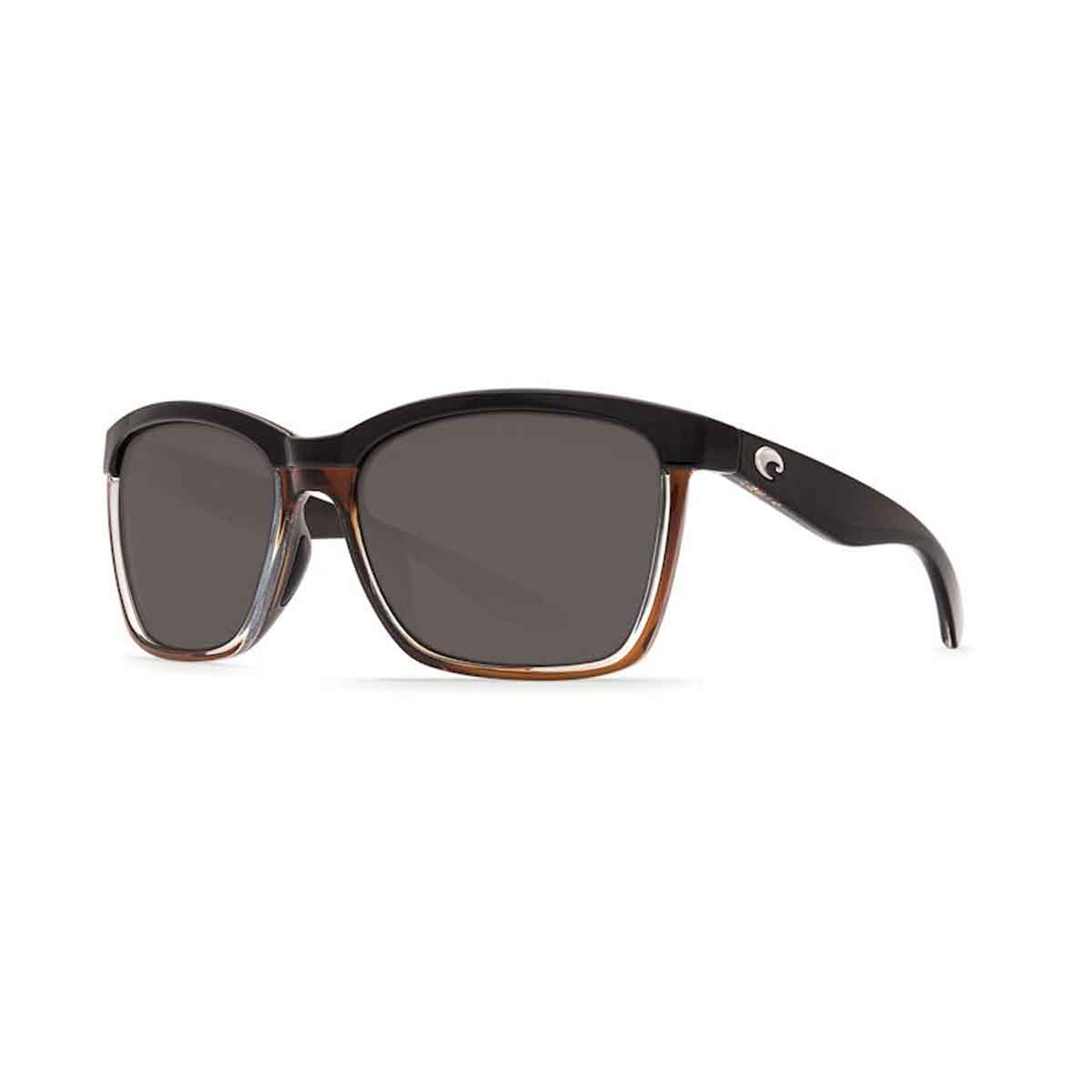 Anaa Sunglasses_Shiny Black On Brown