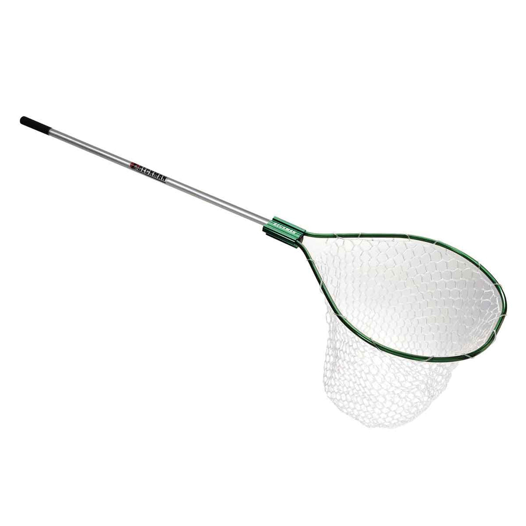 Beckman Coated Landing Net with coated mesh bag and telescoping handle