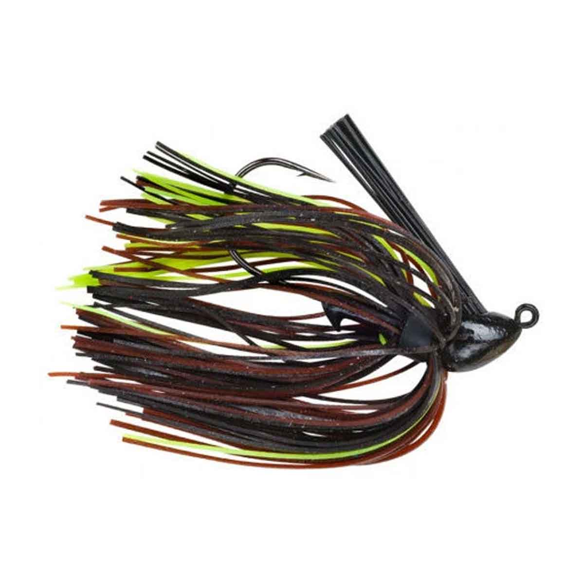 Baby Boo Jig_Black Brown Chartreuse