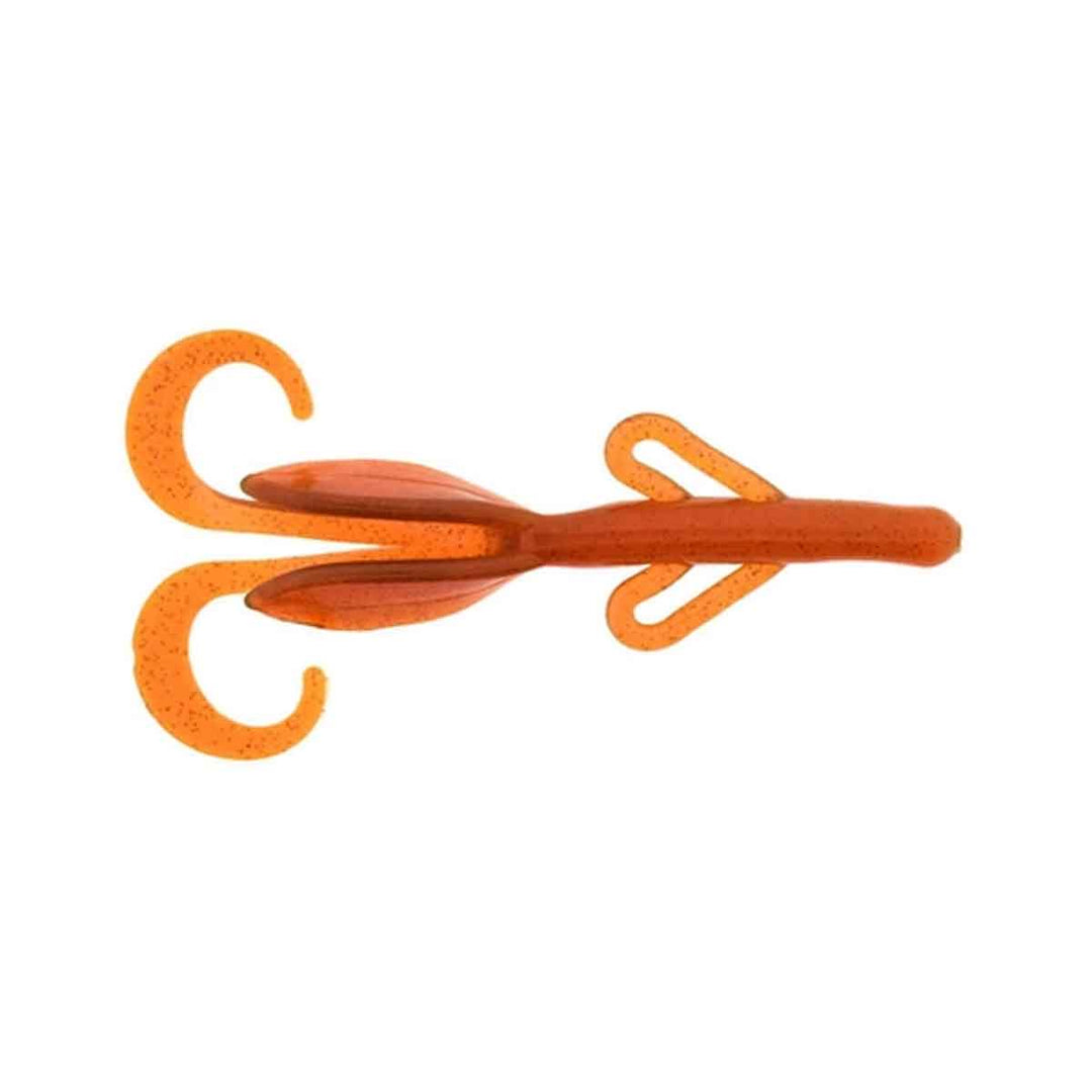 Zoom Baby Brush Hog Motor Oil Red 4 inch creature bait