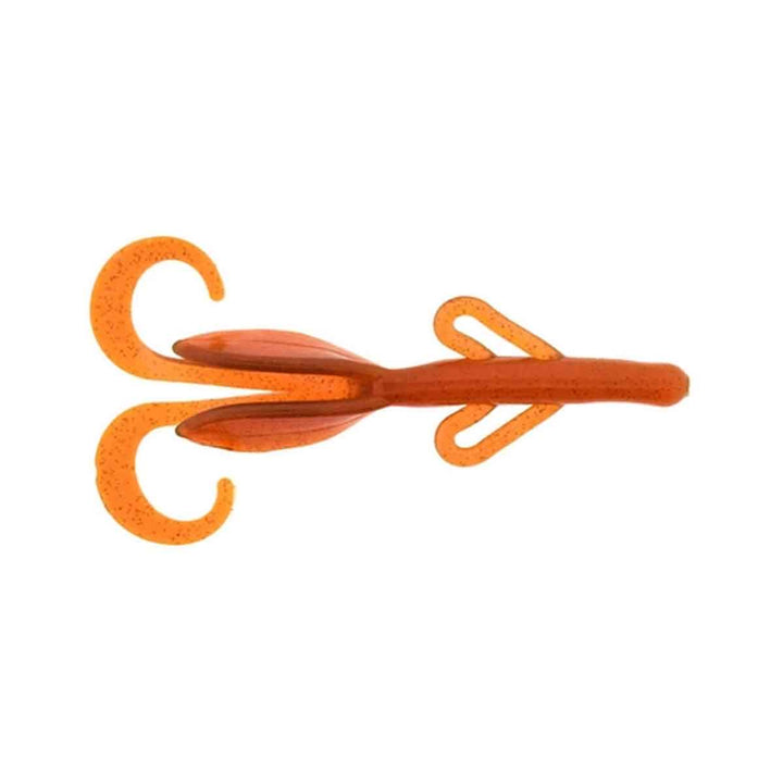 Zoom Baby Brush Hog Motor Oil Red 4 inch creature bait