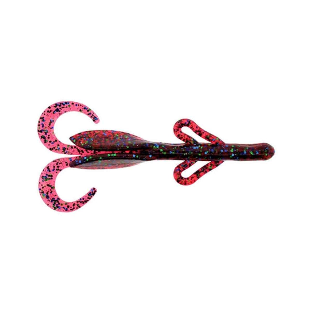 Zoom Baby Brush Hog red bug 4 inch creature bait