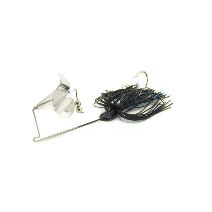 Ball Buster Buzzbait Black Blue Flash