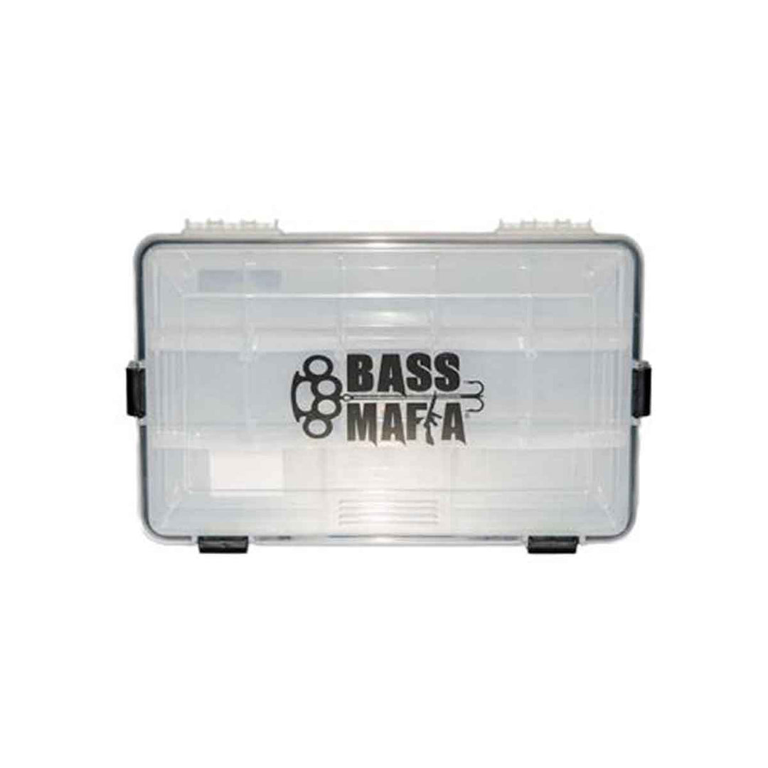 Bass Mafia Bait Casket – Waterproof, Crushproof Fishing Tackle Storage Box with Dividers