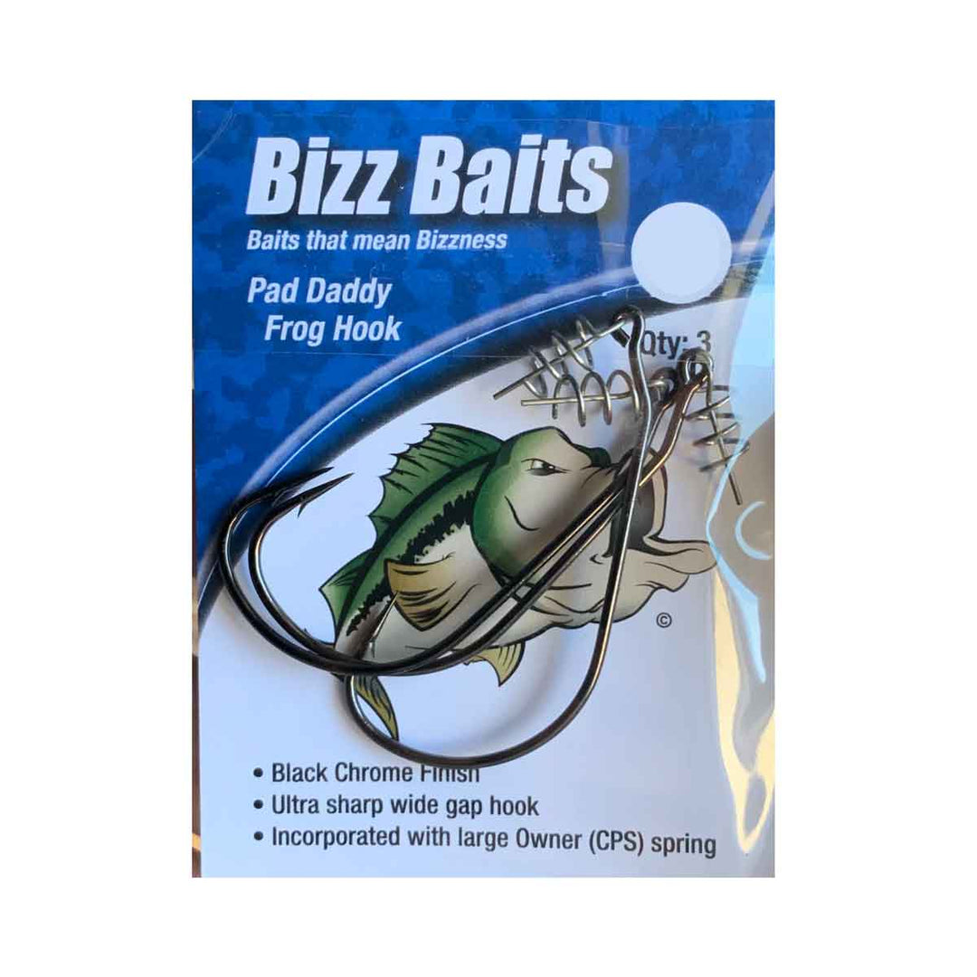Bizz Baits frog hook heavy duty wide gap hook for frog fishing