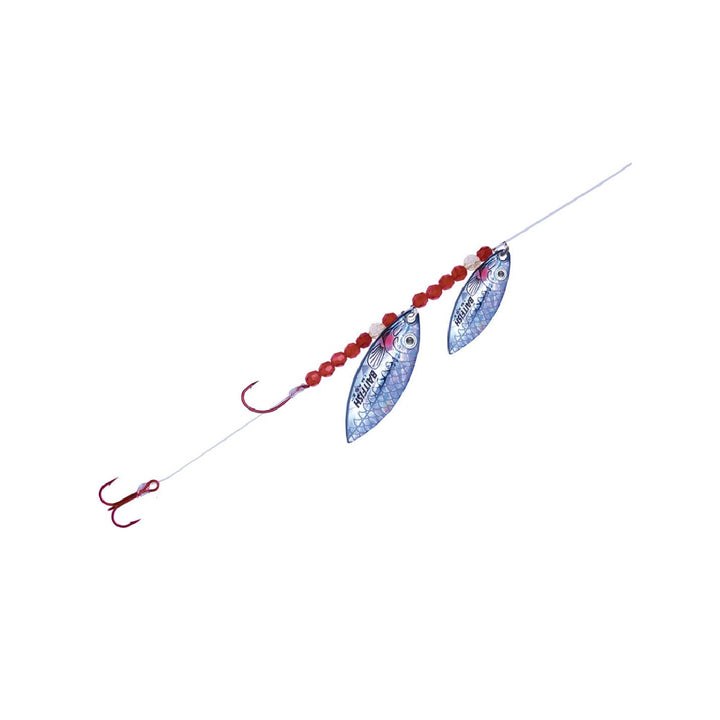 Angler trolling clear water with Northland Willow Crawler Hauler