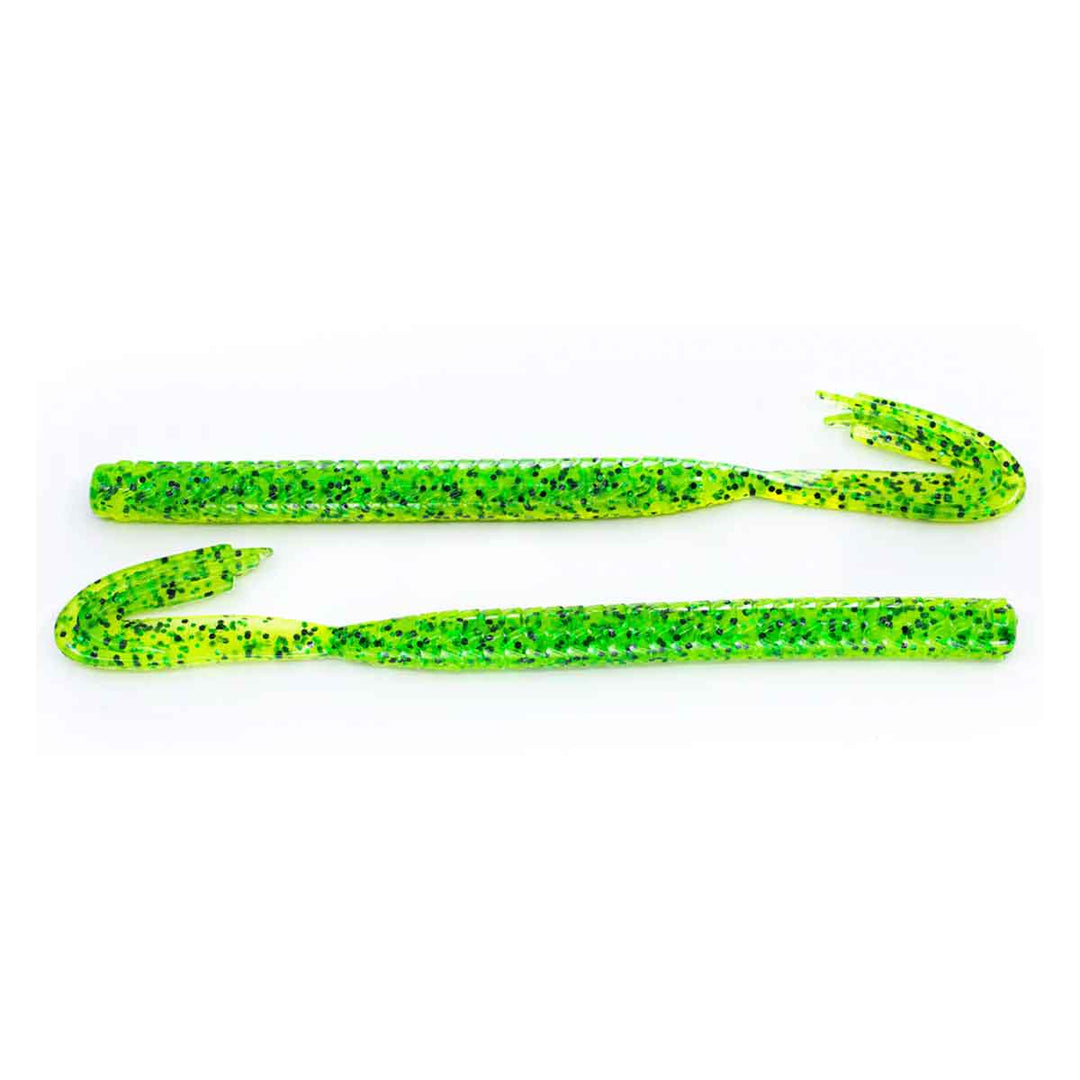 Blazin Worm_Chartreuse Pepper Green Fleck