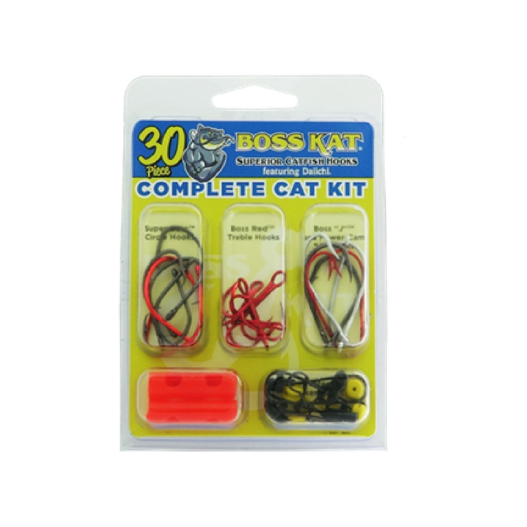 Complete Boss Kat tackle assortment for catfishing