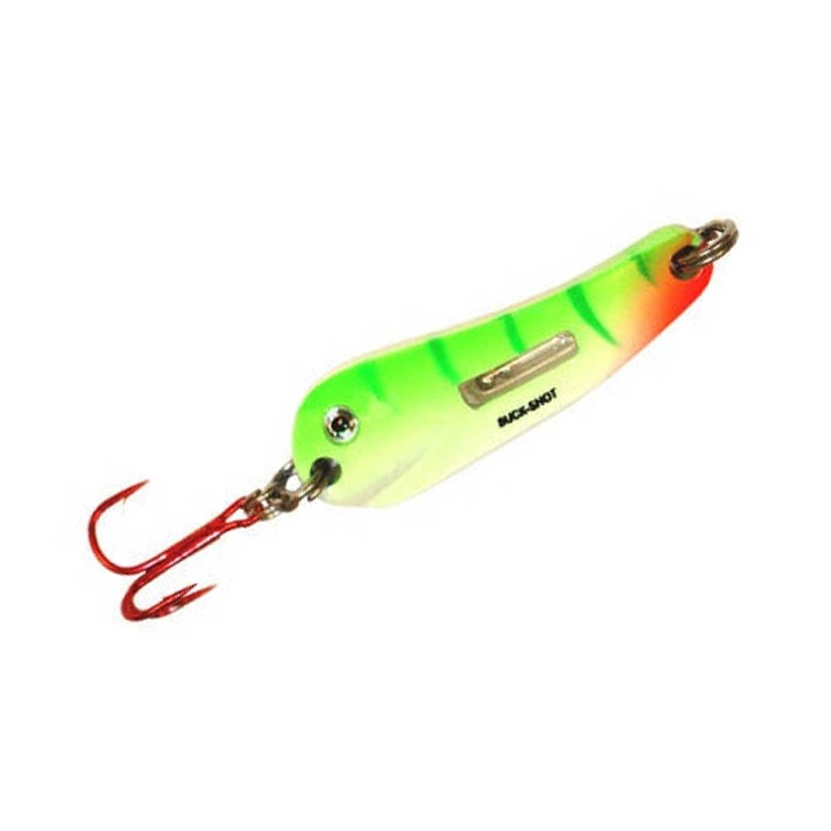 Buck-Shot Flutter Spoon_UV Glo Perch*