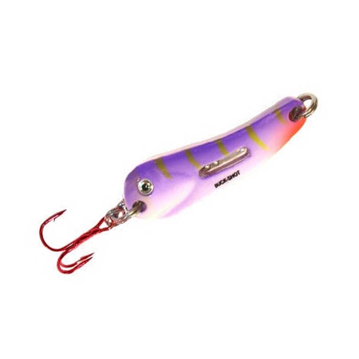 Buck-Shot Flutter Spoon_UV Purple Tiger*