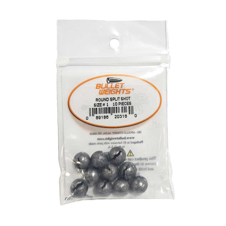 Bullet Weights Round Split Shot Sinker 2025