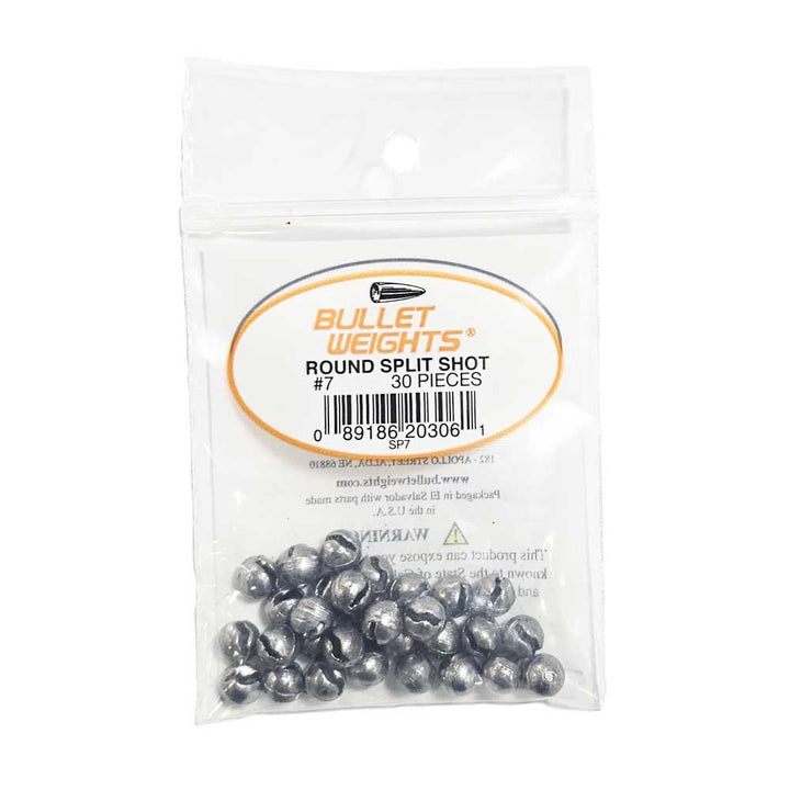 Bullet Weights Round Split Shot Sinker 2025