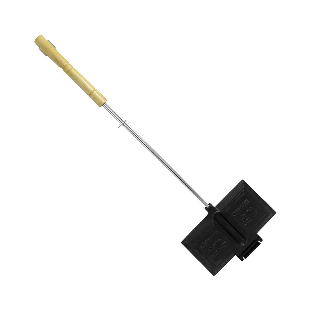 Coghlan’s Cast Iron Double Camp Cooker with wooden handles