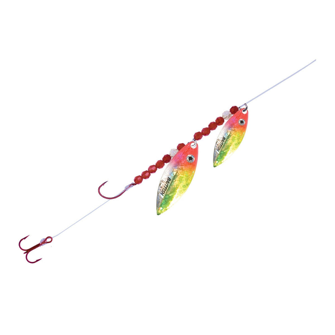 Angler trolling clear water with Northland Willow Crawler Hauler
