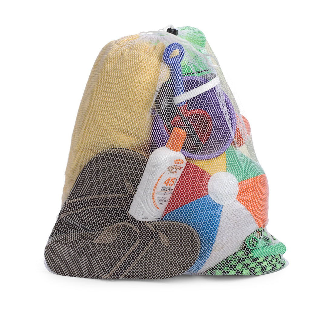 Camping dunk bag with drawstring closure