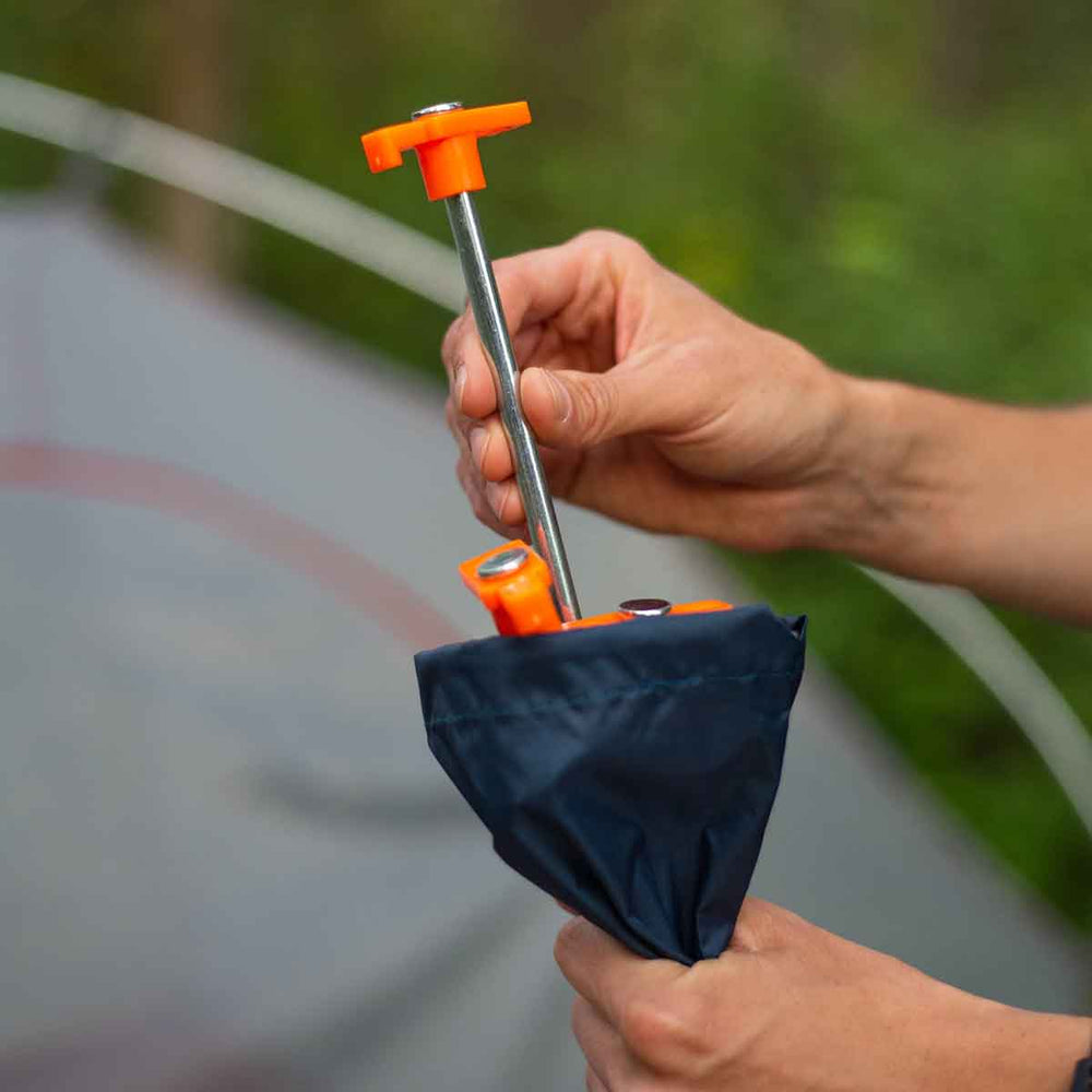 10-inch tent nail stake for anchoring tents and tarps