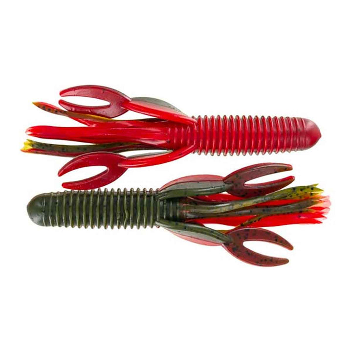 Craw Tube_Green Pumpkin/Texas Red*