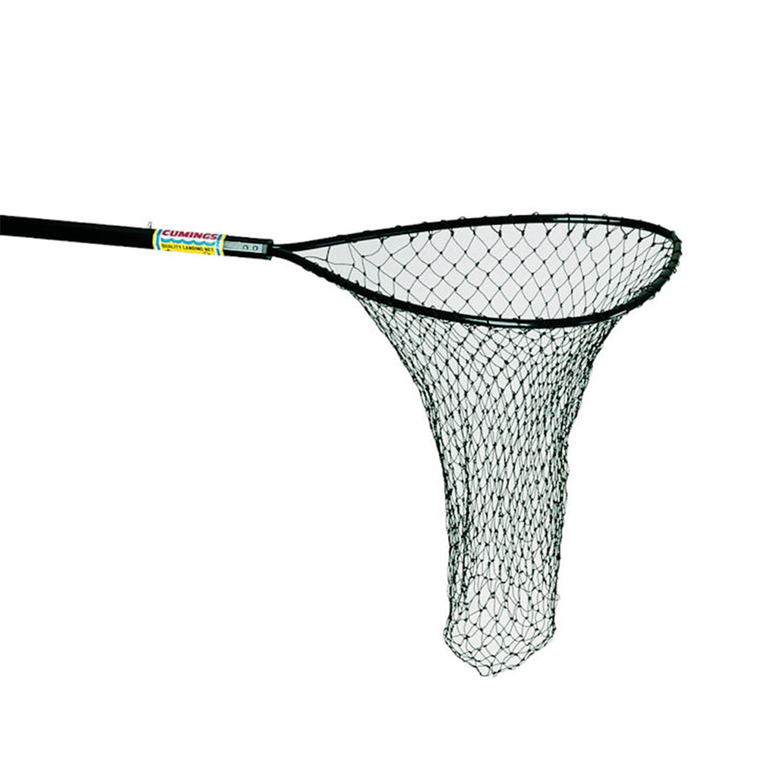 Cumings Octagonal fishing net with aluminum handle and knotless mesh for safe fish landing

