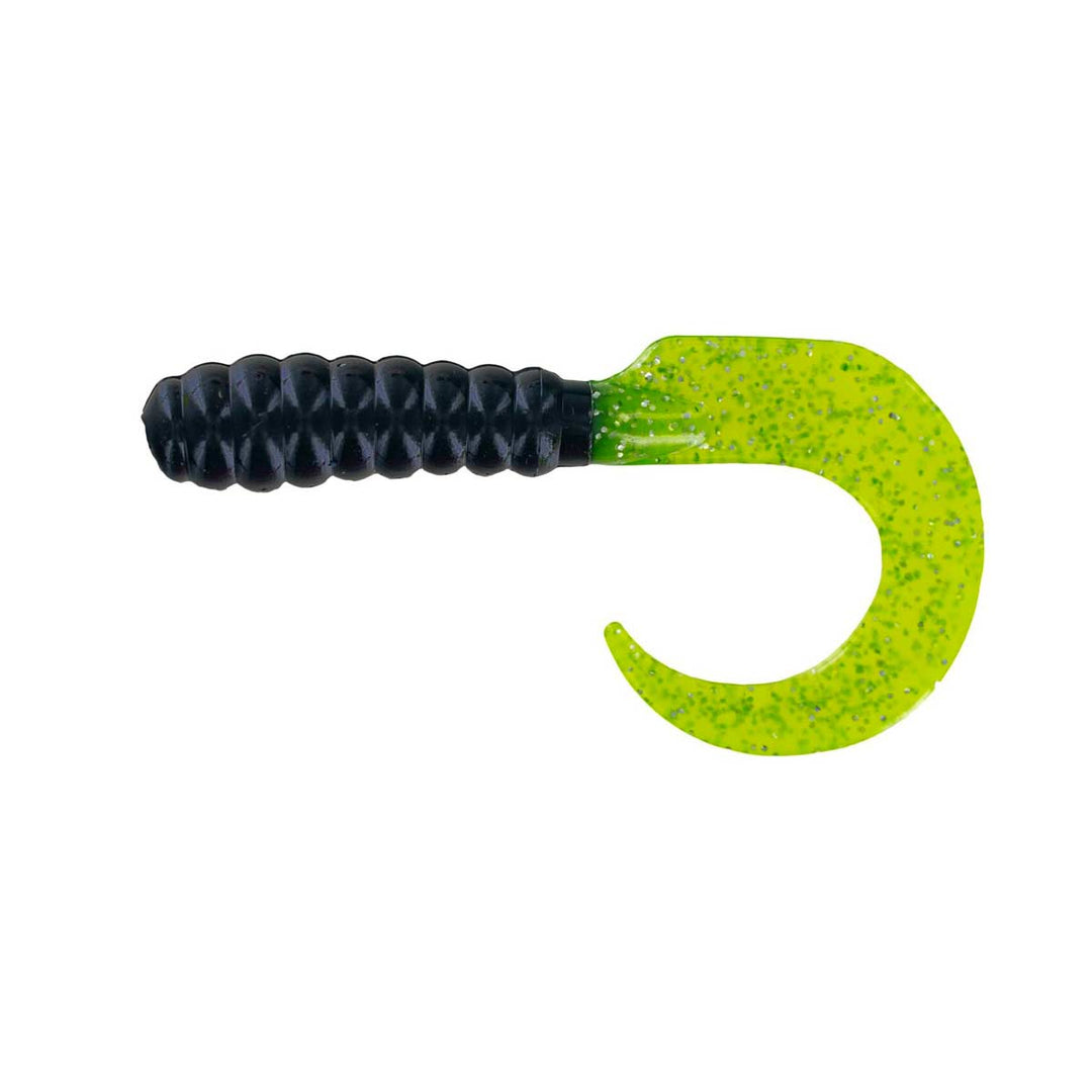 Curl Tail Grub_Black/Chart Shine Tail