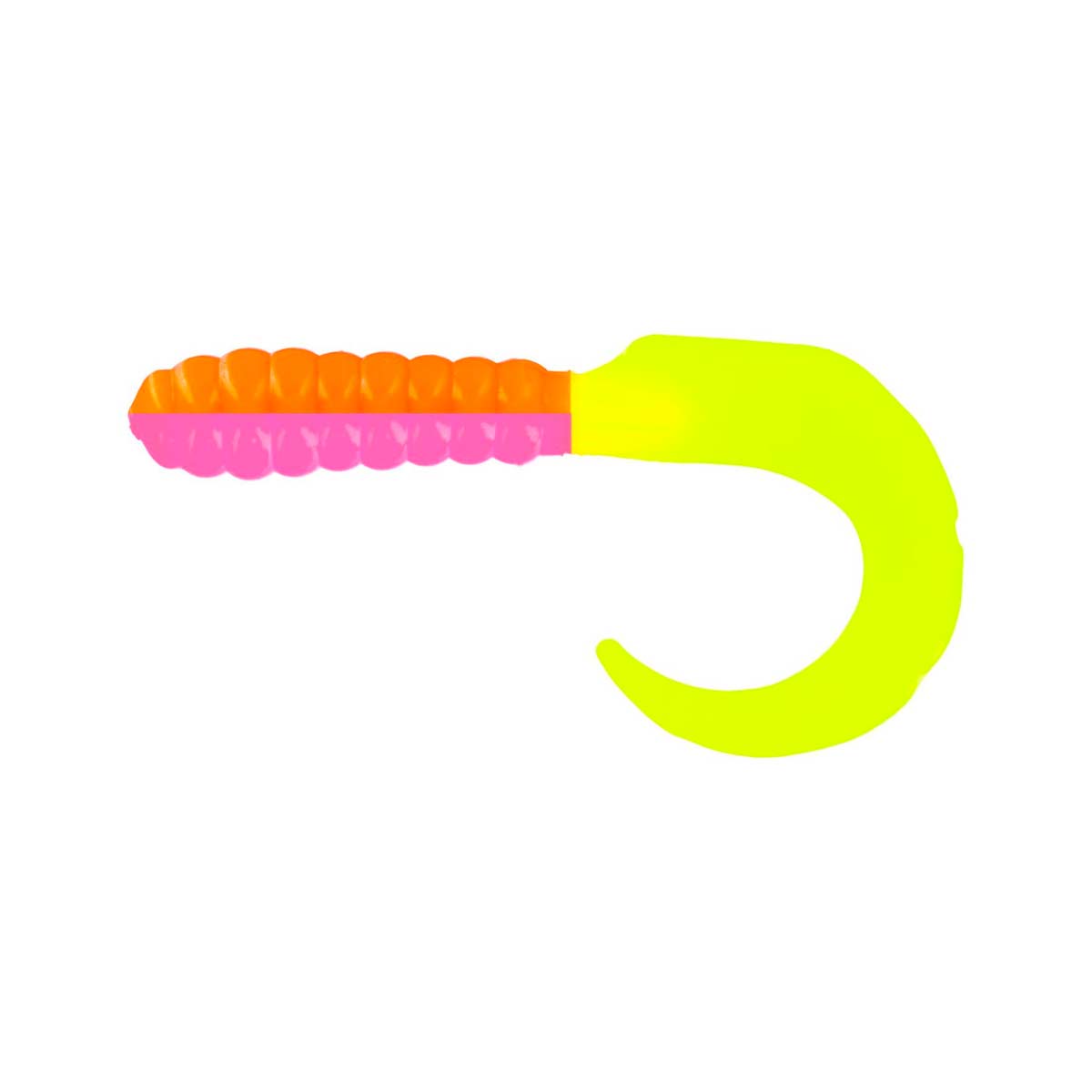 Curl Tail Grub_Orange/Pink/Chartreuse